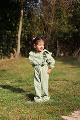 Mint Green Ruffled Jumpsuit